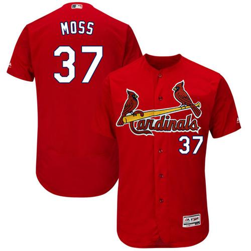 Cardinals #37 Brandon Moss Red Flexbase Authentic Collection Stitched MLB Jersey